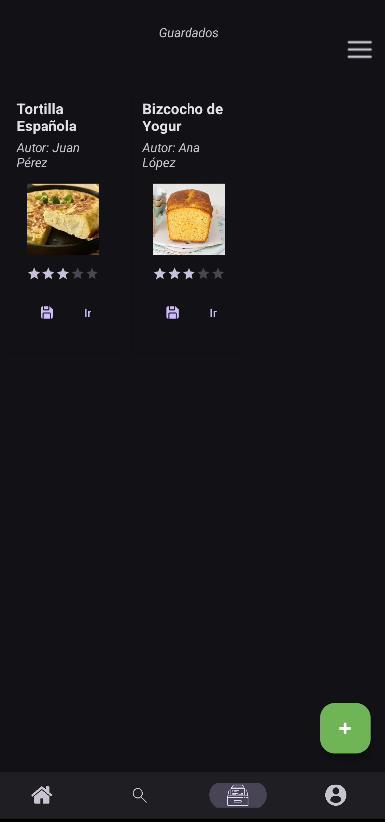 Guardados - vista grid